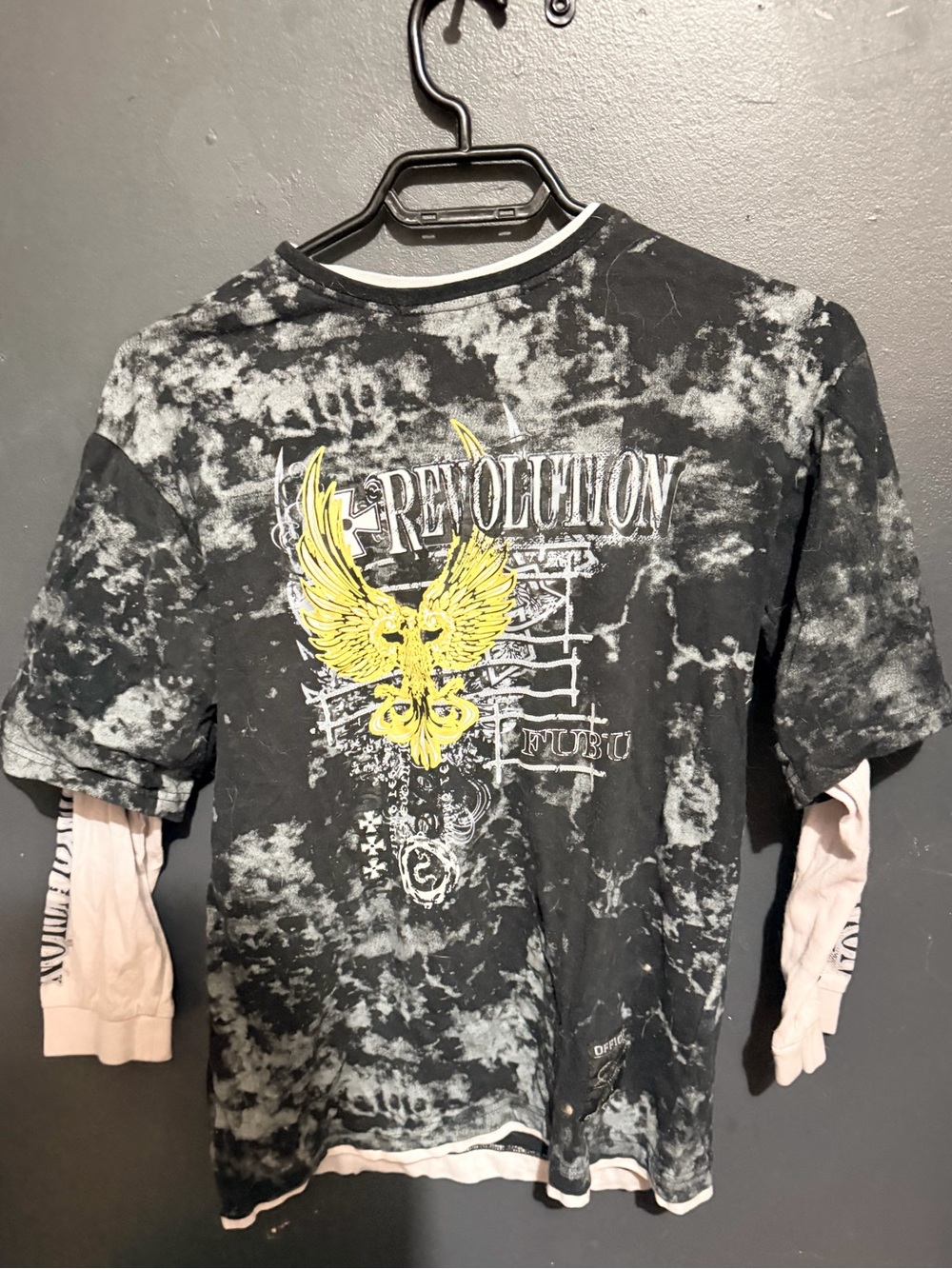 Y2K Fubu shirt long sleeve t shirt graphic revoultion rare